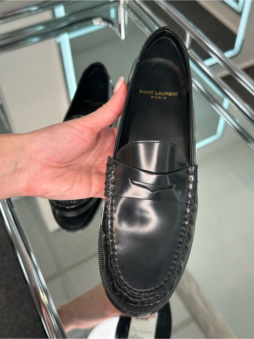 Saint Laurent Magnum Lux Loafer Moccasins - Picture 12 of 12